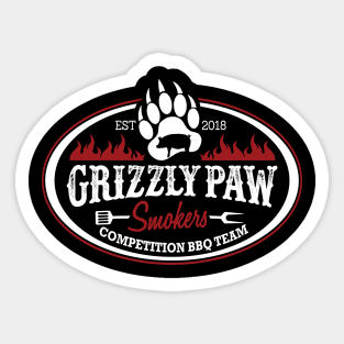 Grizzly Paw Smokers Sticker